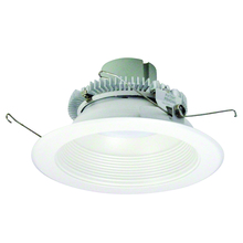 Nora NLCBC2-65235WW/10LE4EM - 6" Cobalt Click Round Retrofit Baffle, 1000lm / 12W, 3000K, White Baffle / White Flange,