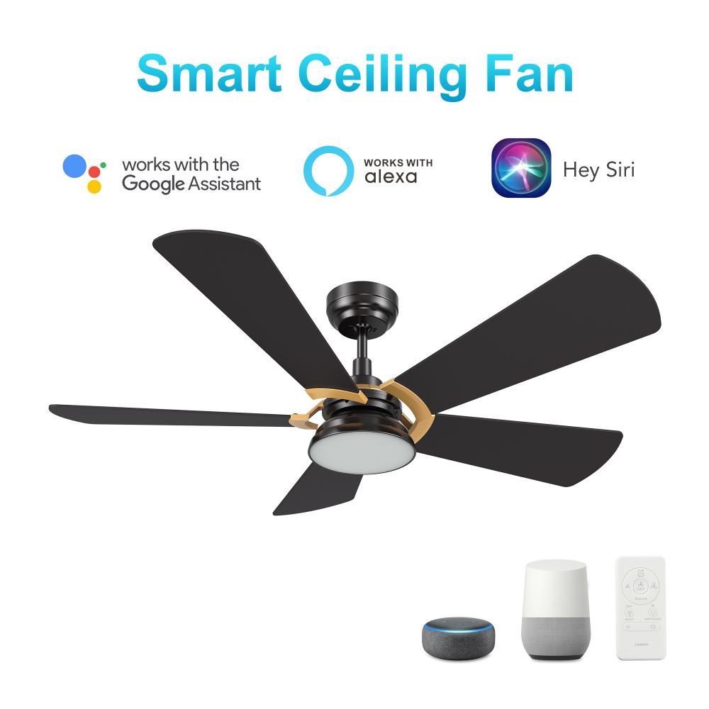 Savili 52'' Smart Ceiling Fan with Remote, Light Kit Included?Works with Google Assistant an