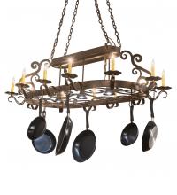 Meyda Blue 246369 - 63" Long Neo 15 Light Pot Rack