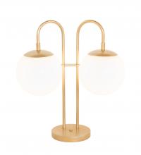 Meyda Blue 254472 - 21" High Bola Deux 2 Light Table Lamp