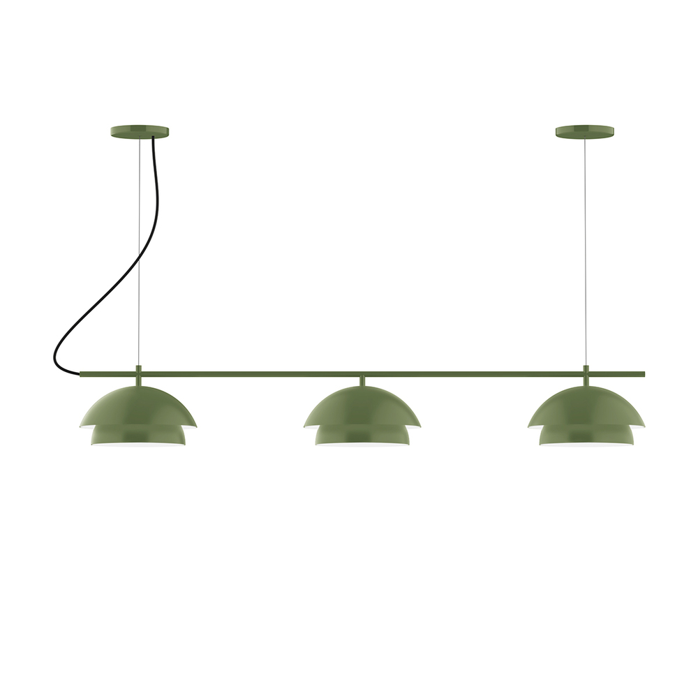 3-Light Linear Axis Chandelier (12" Nest pack)