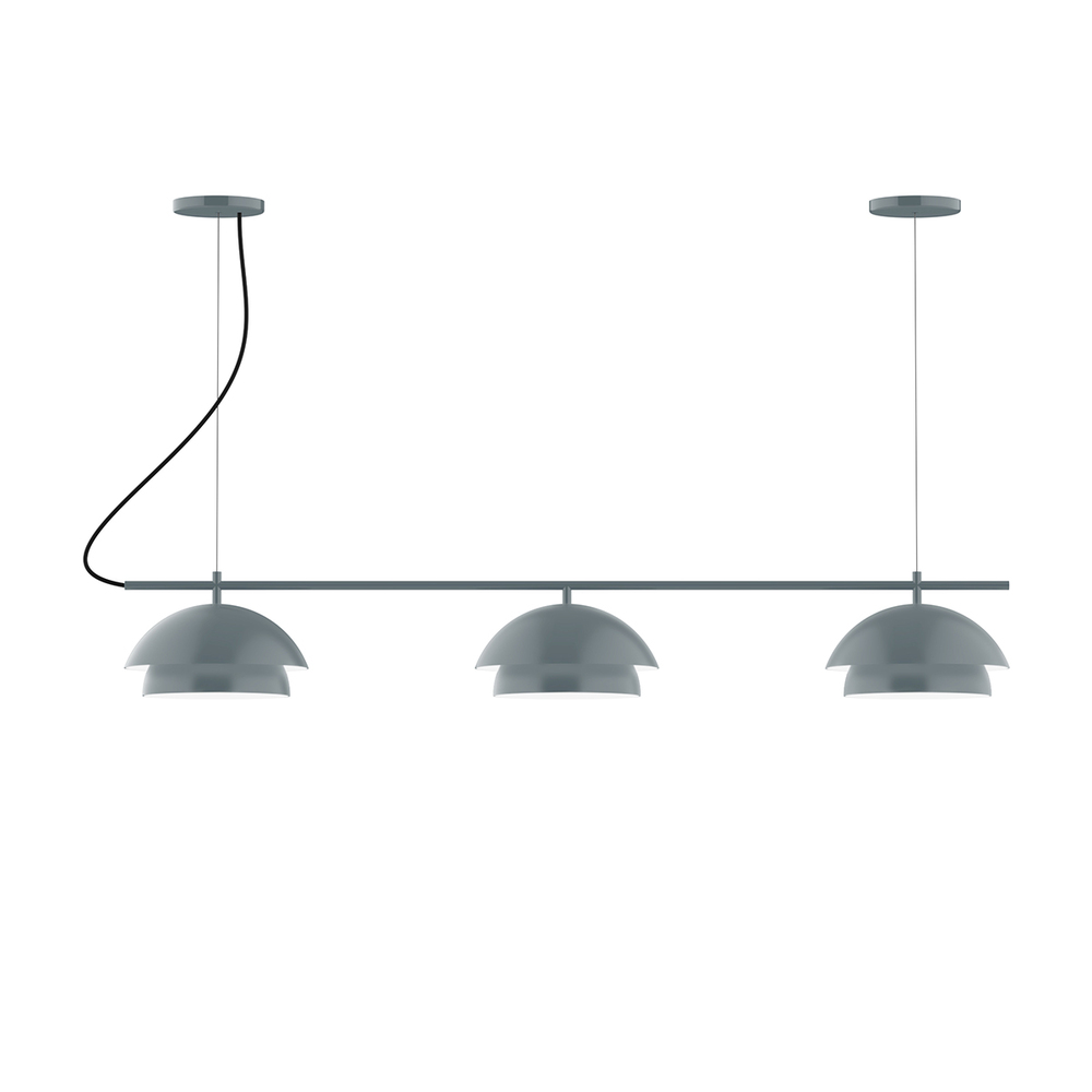 3-Light Linear Axis Chandelier (12" Nest pack)