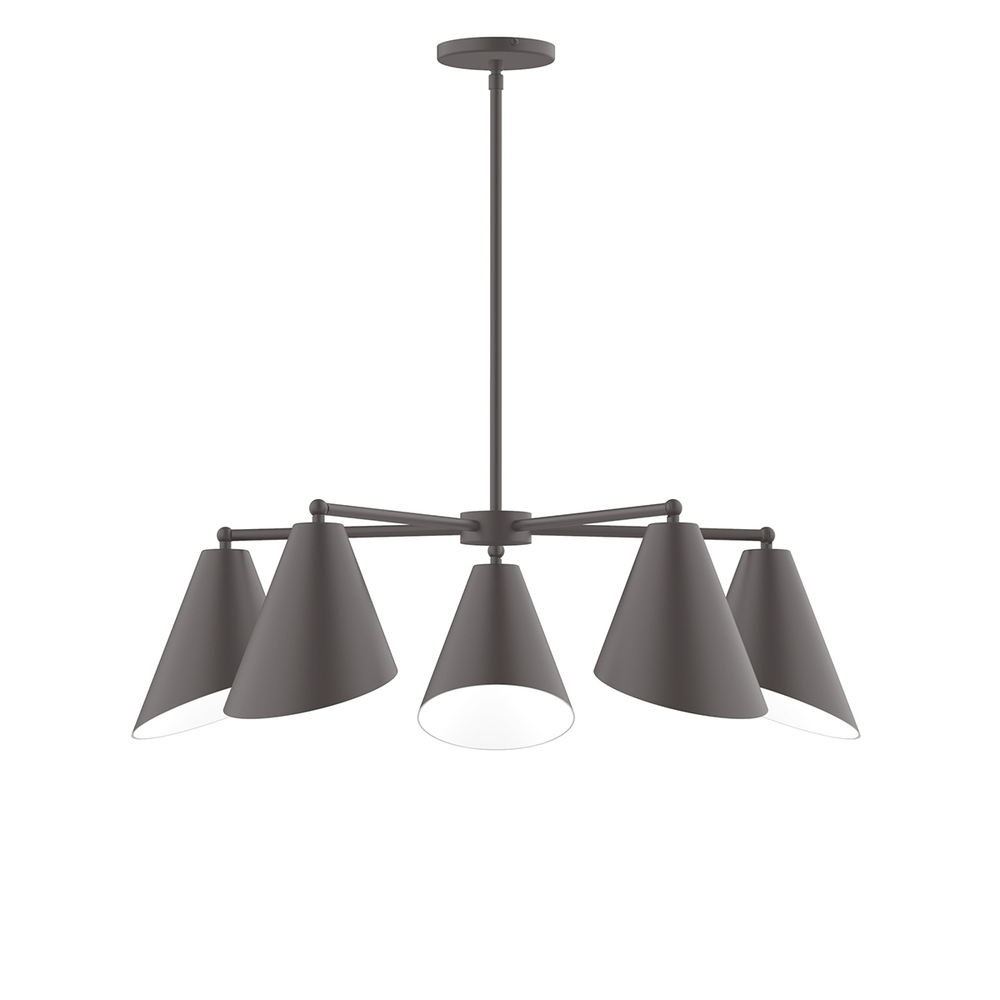 5-Light Jasmine Chandelier, Bronze Matte