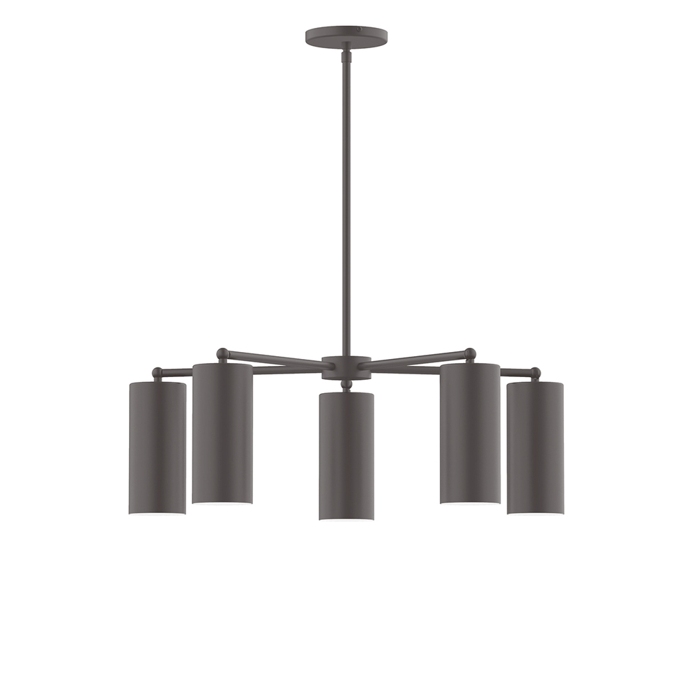 5-Light Jordan Chandelier, Bronze Matte
