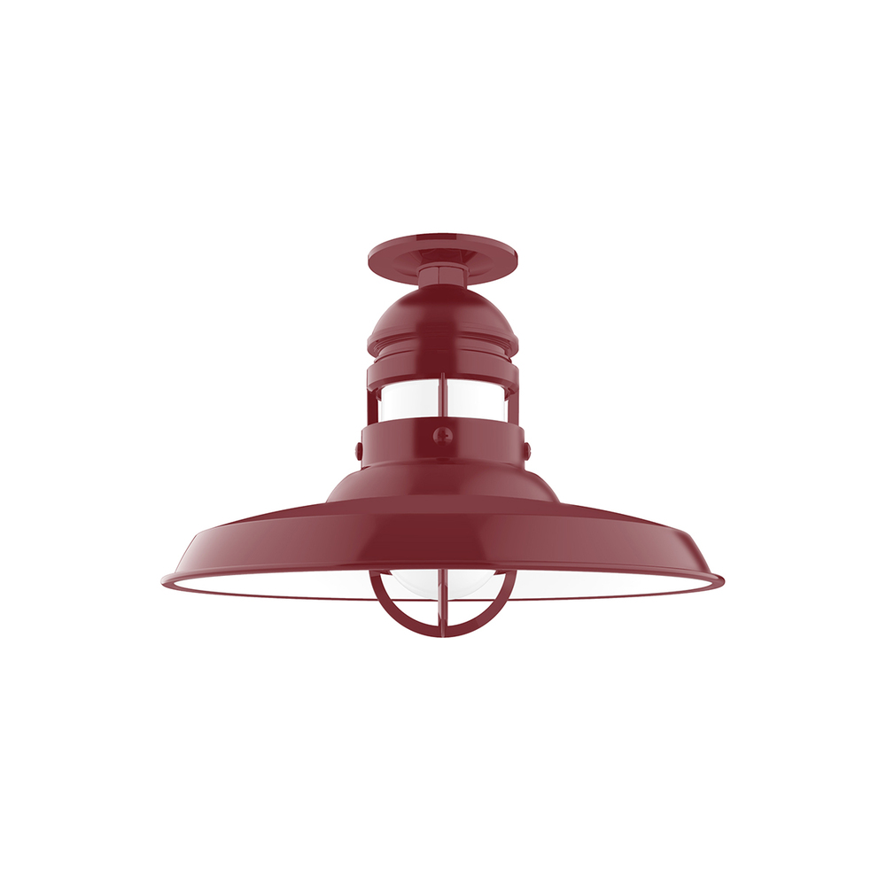 Liberty 14.5" Flush Mount Light in Barn Red