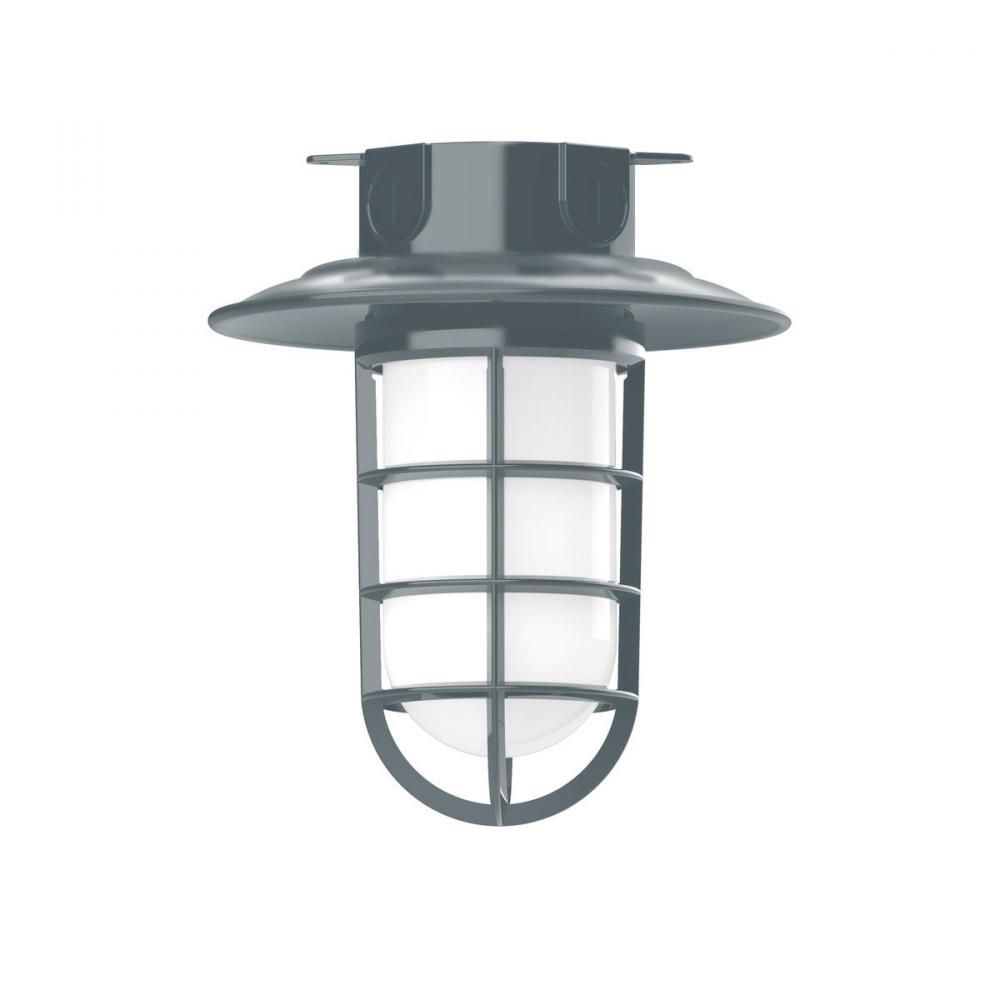 8 1/4" Vaportite flush mount ceiling light, Slate Gray