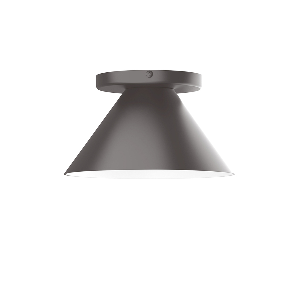 8" Pinnacle Flush Mount, Bronze Matte