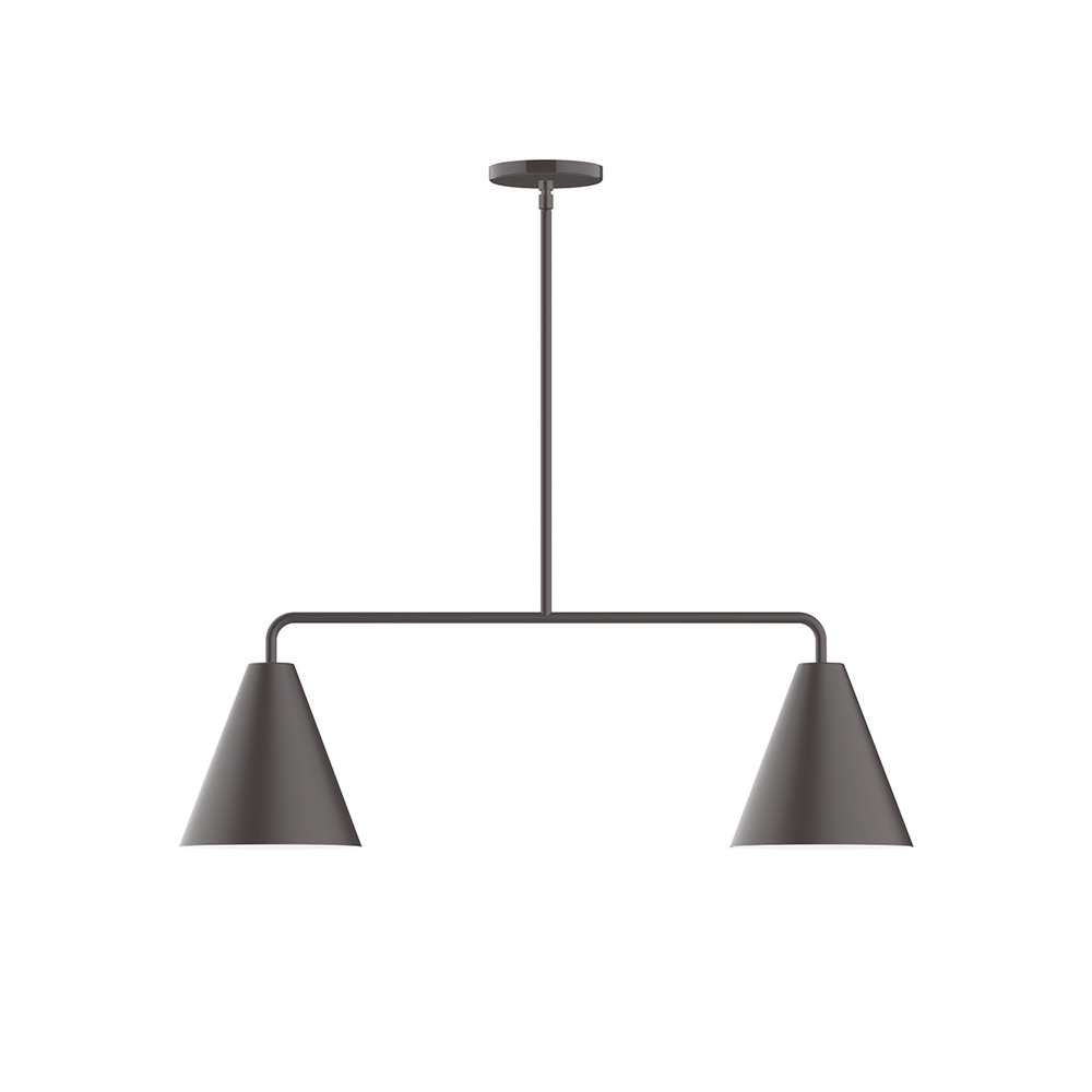 2-Light Jynx Linear LED Pendant, Bronze Matte