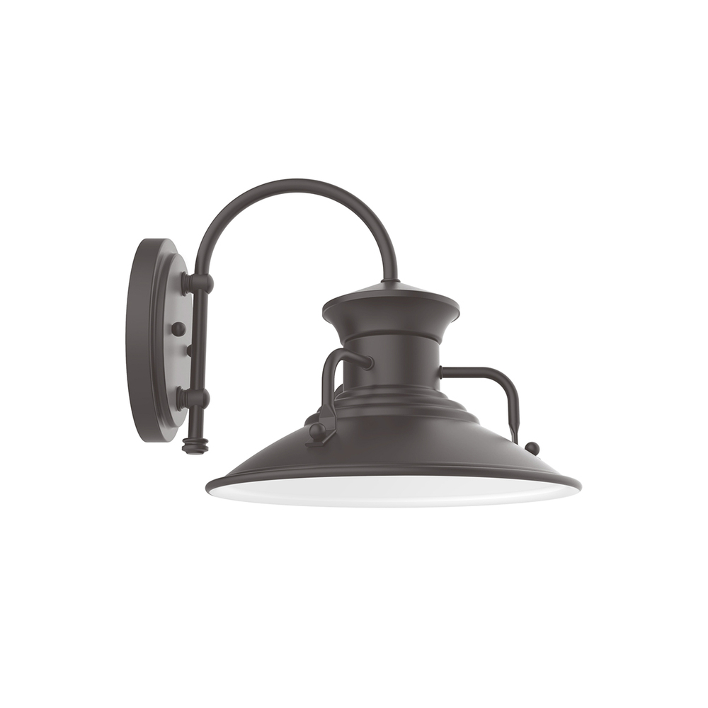 12" Homestead shade, wall mount sconce, Bronze Matte