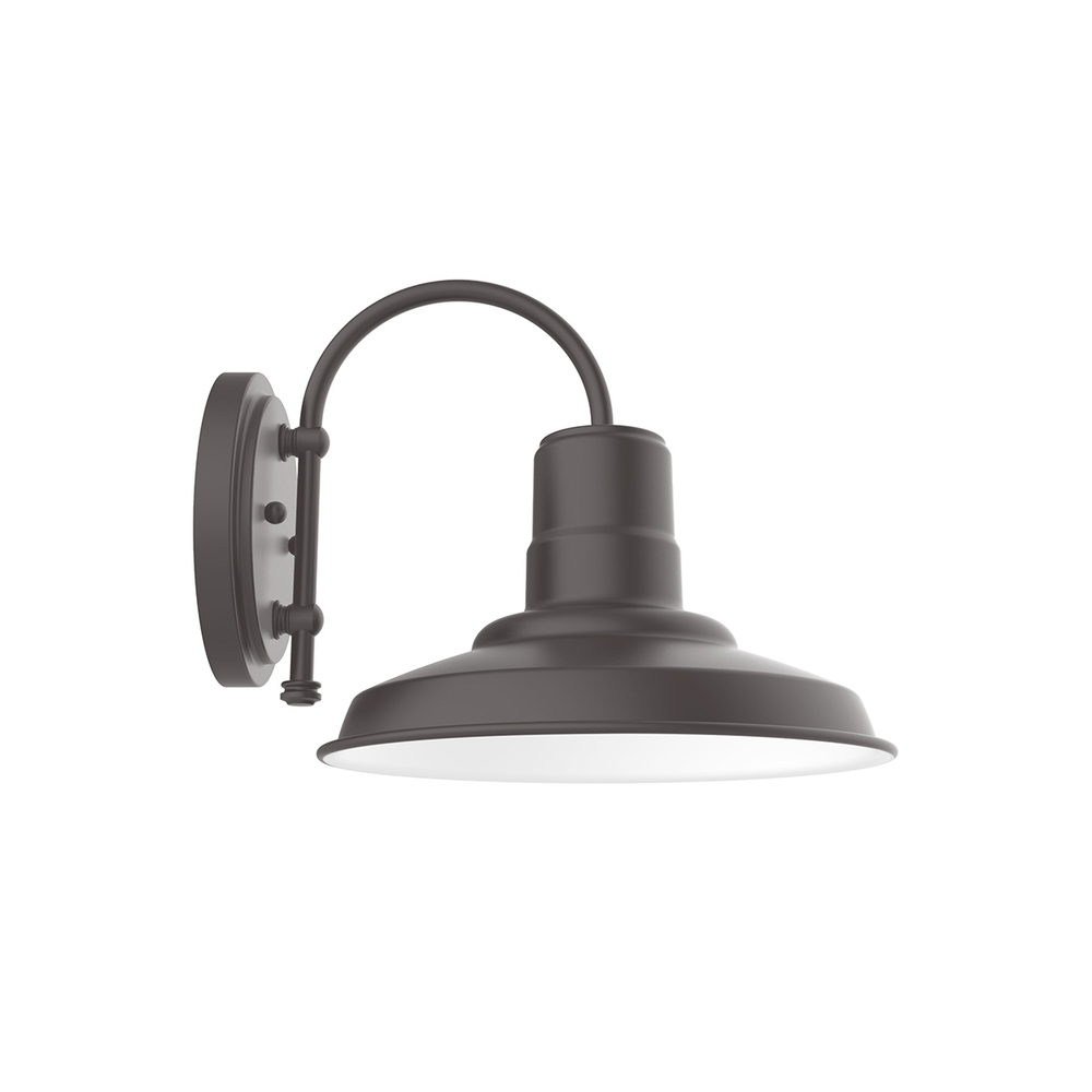 12" Warehouse shade, wall mount sconce, Bronze Matte