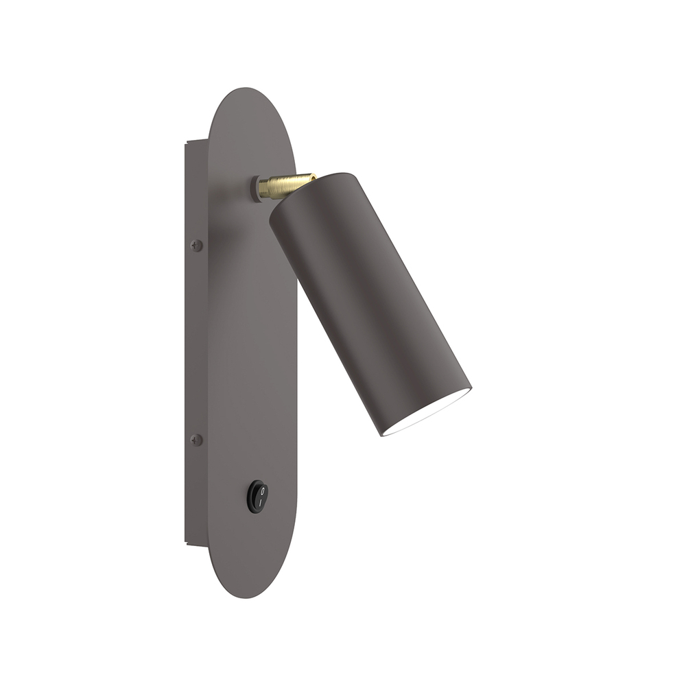 Martin Adjustable Wall Sconce, Bronze Matte with Brushed Brass Swivels