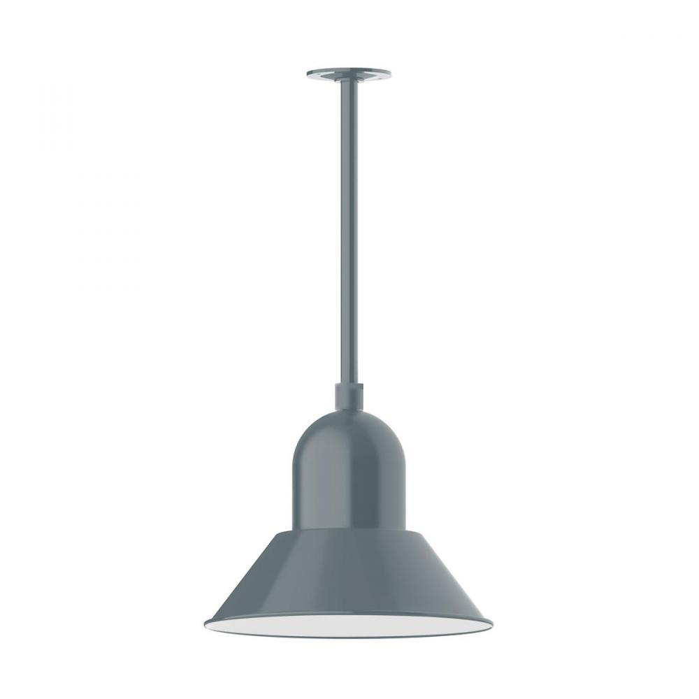 14" Prima, stem mount with canopy, Slate Gray