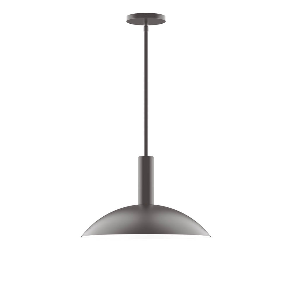 16" Glow Stem Hung Pendant, Bronze Matte