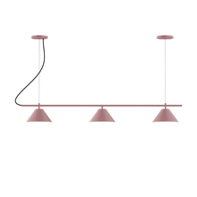 Montclair Light Works CHA421-20-C23 - 3-Light Linear Axis Chandelier (8" Axis pack)