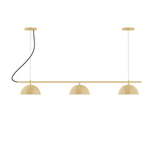 Montclair Light Works CHA431-17-C23 - 3-Light Linear Axis Chandelier (8" Axis pack)