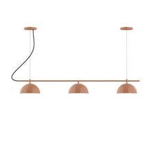 Montclair Light Works CHA431-19-C24 - 3-Light Linear Axis Chandelier (8" Axis pack)
