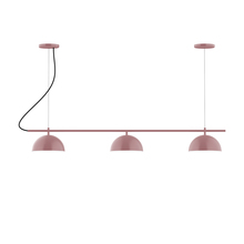 Montclair Light Works CHA431-20-C24 - 3-Light Linear Axis Chandelier (8" Axis pack)