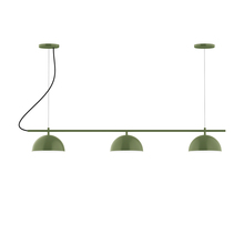 Montclair Light Works CHA431-22-C27 - 3-Light Linear Axis Chandelier (8" Axis pack)