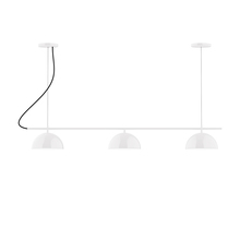 Montclair Light Works CHA431-44-C27 - 3-Light Linear Axis Chandelier (8" Axis pack)