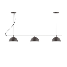 Montclair Light Works CHA431-51-C20 - 3-Light Linear Axis Chandelier (8" Axis pack)