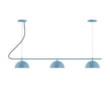 Montclair Light Works CHA431-54-C27 - 3-Light Linear Axis Chandelier (8" Axis pack)