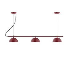 Montclair Light Works CHA431-55-C24 - 3-Light Linear Axis Chandelier (8" Axis pack)