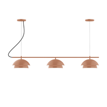 Montclair Light Works CHAX445-19-C22 - 3-Light Linear Axis Chandelier (12" Nest pack)