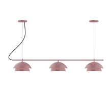 Montclair Light Works CHAX445-20-C22 - 3-Light Linear Axis Chandelier (12" Nest pack)