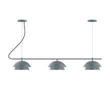 Montclair Light Works CHAX445-40-C23 - 3-Light Linear Axis Chandelier (12" Nest pack)