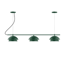 Montclair Light Works CHAX445-42-C22 - 3-Light Linear Axis Chandelier (12" Nest pack)