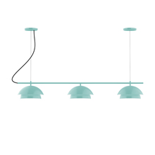 Montclair Light Works CHAX445-48-C27 - 3-Light Linear Axis Chandelier (12" Nest pack)