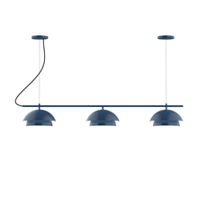 Montclair Light Works CHAX445-50-C26 - 3-Light Linear Axis Chandelier (12" Nest pack)