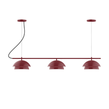 Montclair Light Works CHAX445-55-C27 - 3-Light Linear Axis Chandelier (12" Nest pack)