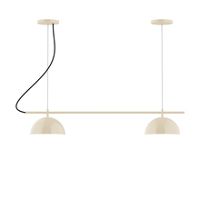 Montclair Light Works CHB431-16-C24 - 2-Light Linear Axis Chandelier (8" Axis pack)
