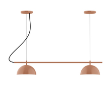 Montclair Light Works CHB431-19-C27 - 2-Light Linear Axis Chandelier (8" Axis pack)