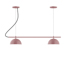 Montclair Light Works CHB431-20-C27 - 2-Light Linear Axis Chandelier (8" Axis pack)