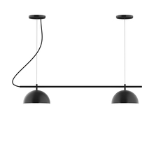 Montclair Light Works CHB431-41-C27 - 2-Light Linear Axis Chandelier (8" Axis pack)