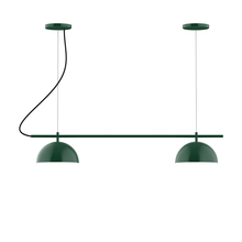 Montclair Light Works CHB431-42-C25 - 2-Light Linear Axis Chandelier (8" Axis pack)