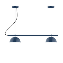 Montclair Light Works CHB431-50-C25 - 2-Light Linear Axis Chandelier (8" Axis pack)