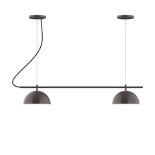 Montclair Light Works CHB431-51-C26 - 2-Light Linear Axis Chandelier (8" Axis pack)