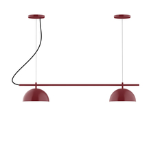 Montclair Light Works CHB431-55-C27 - 2-Light Linear Axis Chandelier (8" Axis pack)