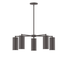 Montclair Light Works CHC418-57 - 5-Light Jordan Chandelier, Bronze Matte