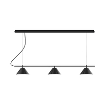 Montclair Light Works CHD421-41-C24 - 3-Light Linear Axis Chandelier (8" Axis pack)