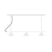 Montclair Light Works CHD421-44-C27 - 3-Light Linear Axis Chandelier (8" Axis pack)