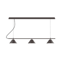Montclair Light Works CHD421-51-C26 - 3-Light Linear Axis Chandelier (8" Axis pack)
