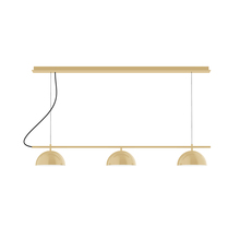 Montclair Light Works CHD431-17-C27 - 3-Light Linear Axis Chandelier (8" Axis pack)