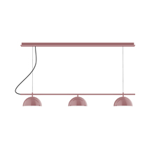 Montclair Light Works CHD431-20-C26 - 3-Light Linear Axis Chandelier (8" Axis pack)