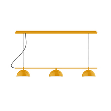 Montclair Light Works CHD431-21-C24 - 3-Light Linear Axis Chandelier (8" Axis pack)
