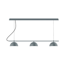 Montclair Light Works CHD431-40-C26 - 3-Light Linear Axis Chandelier (8" Axis pack)