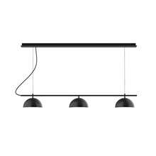 Montclair Light Works CHD431-41-C24 - 3-Light Linear Axis Chandelier (8" Axis pack)